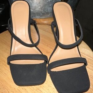 Double Strap Heel Mules